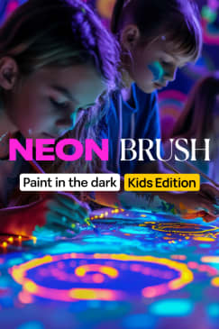 Neon Brush Kids: A Neon Painting Class for the Family
