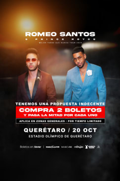 Romeo Santos y Prince Royce en Querétaro