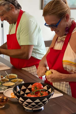 Cooking class with Yassine and family