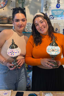 Mosaic Lamp Making Classes in Arlington
