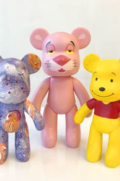 Bearbrick Painting Class at Drawing Club Studio