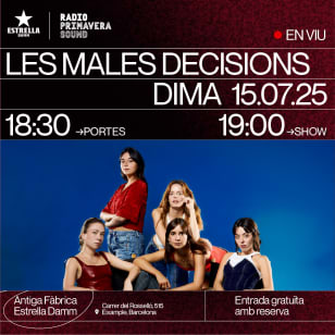 RPS presenta Les Males Decisions a la Damm, Barcelona 2025
