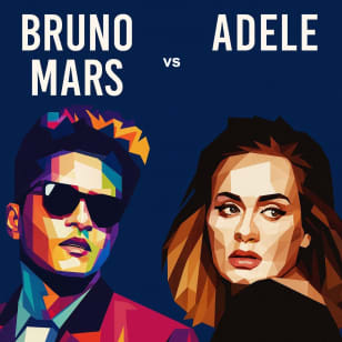Adele vs Bruno Mars Tribute and Dinner Show