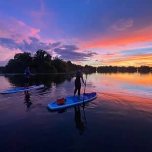 Sunset Clear Kayak or Clear Paddleboard in Orlando