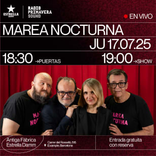 RPS presenta Marea Nocturna en la Damm, Barcelona 2025