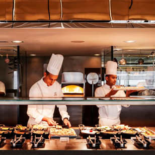 Buffet Dining in Armani Hotel: Mediterraneo Restaurant