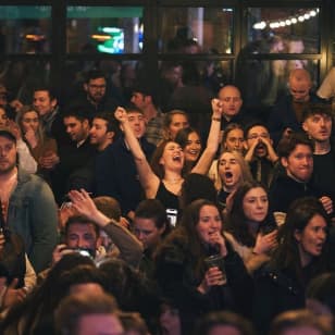 Champions League Final at Flat Iron Square
