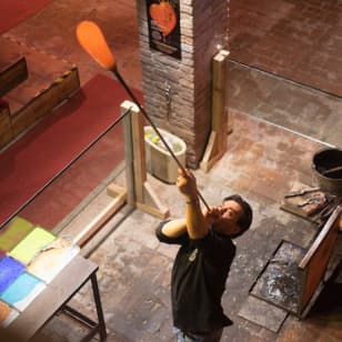 ﻿Murano Glass Processing at the Cathedral of Glass - Santa Chiara