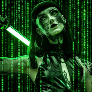 Matrix Special! Neon Naked Life Drawing | UV Art Experience