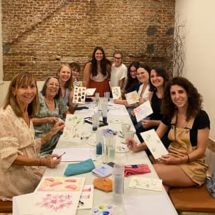 ﻿4 wine tasting + Watercolor workshop