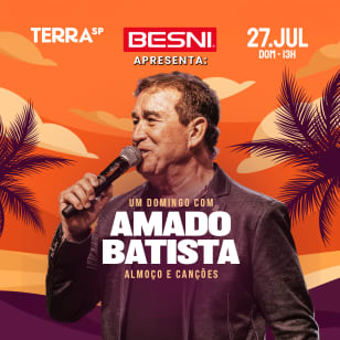 Show Um Domingo com Almoço e Canções — Amado Batista no Terra SP