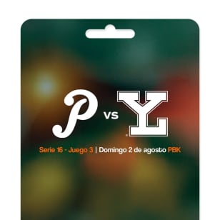 Leones de Yucatán vs Pericos, Serie 16 Juego 3 - Tarjeta Regalo