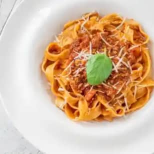 Tagliatelle with Ragu in Orange County