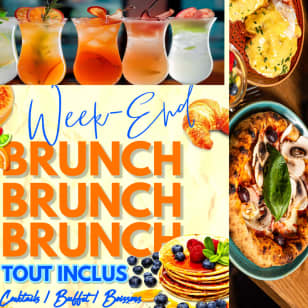 Brunch tout inclus et à volonté : buffet, boissons et cocktails !