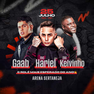 Show do MC Hariel, Gaab e MC Kelvinho no Arena Sertaneja