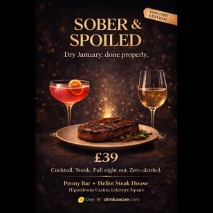 Sober & Spoiled – Dry January Dining & Drinks Experience