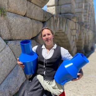 El acueducto y su aguadora