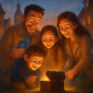 Familienzeit-Schatzsuche Dresden Neustadt