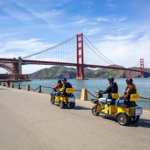 Wharf to Golden Gate Bridge - GoRide Electric Scooter Rentals