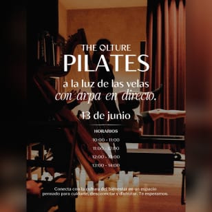 Pilates a la luz de las velas con arpa en directo