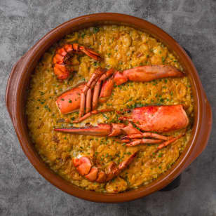 Menú de arroz con bogavante para 2 en Petit Azca
