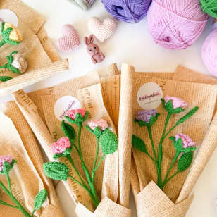 Multiheaded Rose Bouqet Crochet Class in Brisbane