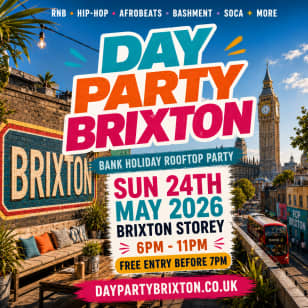DAY PARTY BRIXTON - Summer Bank Holiday Rooftop Day Party