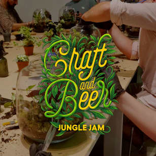 Craft and Beer Jungle Jam: crea tu propio terrario con barra libre de cerveza en Malasaña