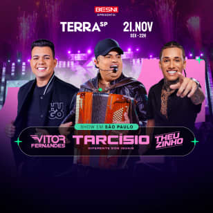 Besni Apresenta: Show do Tarcísio do Acordeon, Vitor Fernandes e Theuzinho no Terra SP