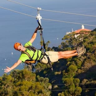 Catalina Island: Day Trip with Zipline Eco Tour
