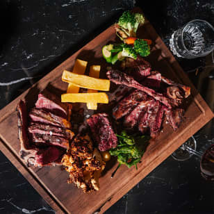 Robata of Calçots and Meat at Fauna