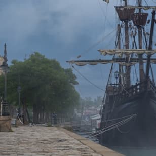 Exploraterra-Bereich: Museum und Nachbau der „Nao Victoria“