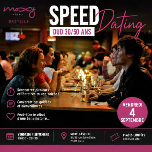 Speed dating en duo ✨30-50 ans