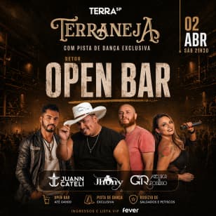 Terraneja Open Bar no Terra SP