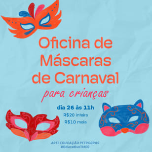 Oficina de Máscaras de Carnaval para Crianças