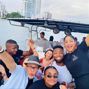 Cartagena:Sunset boat party Caribbean restaurant and Gethsemane tour