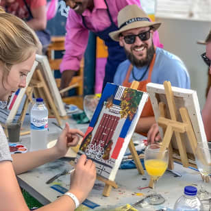 Brunch And Paint in a secret rooftop