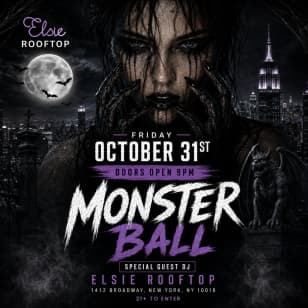 Monster Ball - NYC Best Halloween Party @ Elsie Rooftop & Penthouse