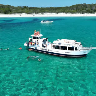 Balade en bateau avec barbecue sur la plage d'Es Trenc