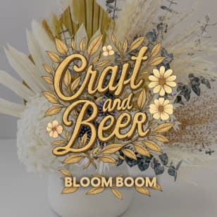 Craft and Beer: Bloom & Boom: crea tu centro de flores secas preservadas con cerveza libre en Malasaña