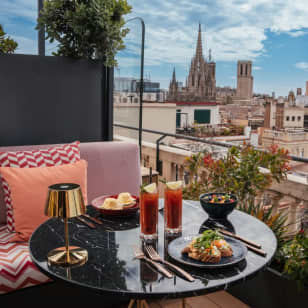 ﻿Brunch with open bar of mimosas at La Terraza de Vivi