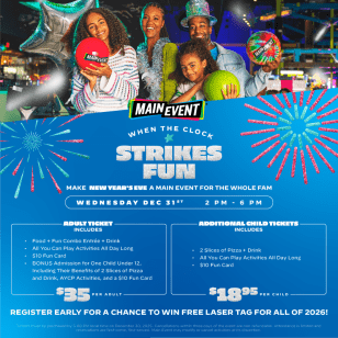 Strike Up the FUN at Main Event’s 2026 NYE Bash - San Antonio West