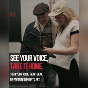 Art of Sound Gallery: Transform Your Voice or Heartbeat Into a Framed 20×20 Artwork