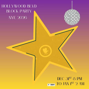 Hollywood Blvd Block Party NYE 2026 LA