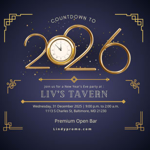 Liv's Countdown to New Year's Eve at Federal Hill