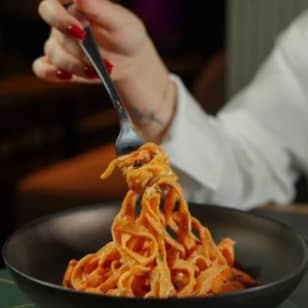 A Taste of Italy: Handcrafted Pappardelle in Marinara Sauce - Boston