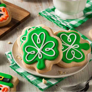 Decoración de galletas del Día de San Patricio en NYC