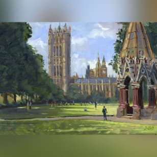 Experiencia de pintura Plein Air (al aire libre) del Big Ben