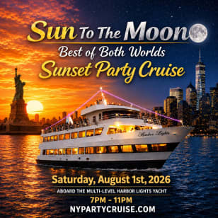 NYC Sunset Yacht Party Cruise | August 1st 2026