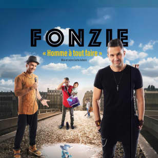 Fonzie dans 'Homme à tout faire' au théâtre BO Saint-Martin